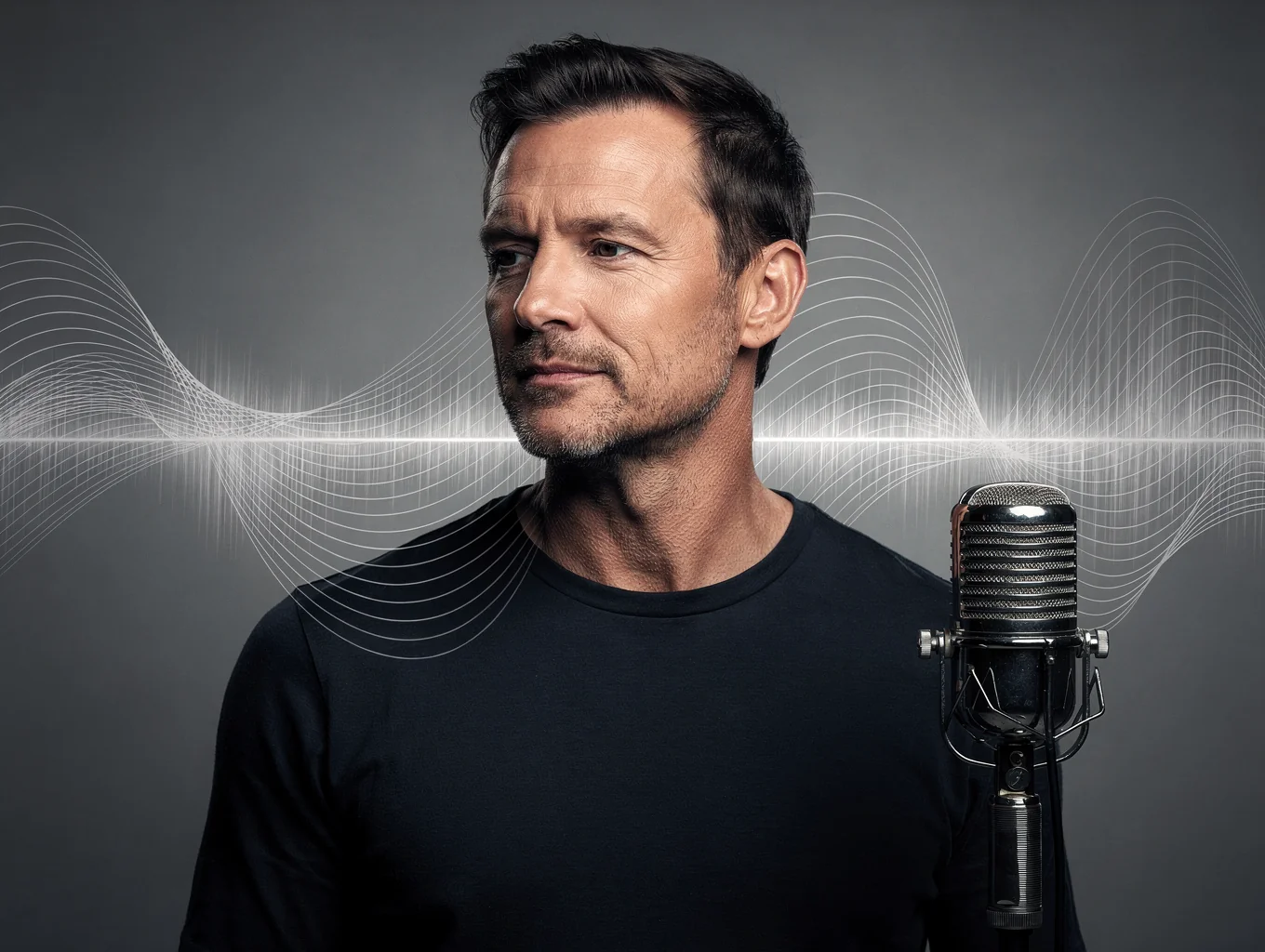 Julien Dionne in the podcast studio